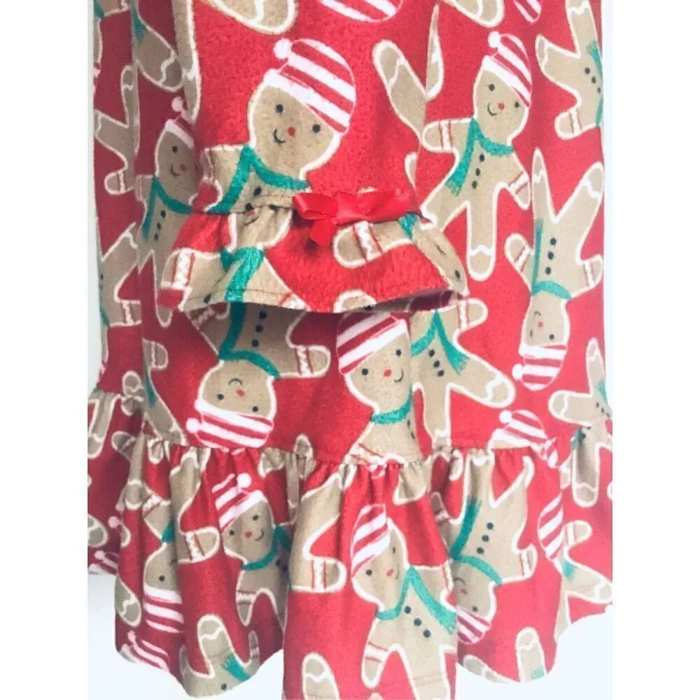 GYMBORee Girls 5/6 Gingerbread Cookie Nightgown